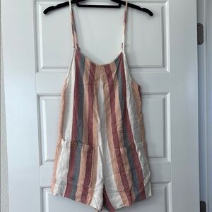 Rip Curl Multicolor Striped Romper